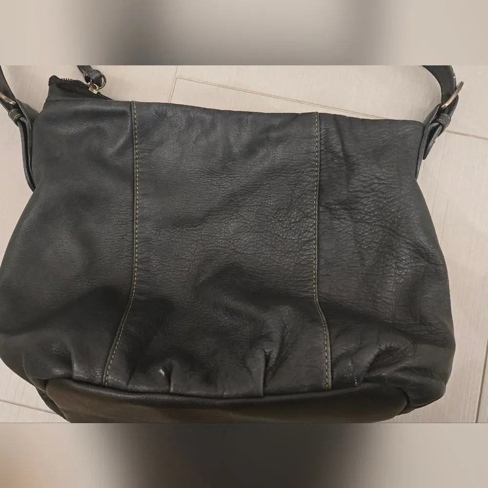St John's Bay Leather Boho Bag.